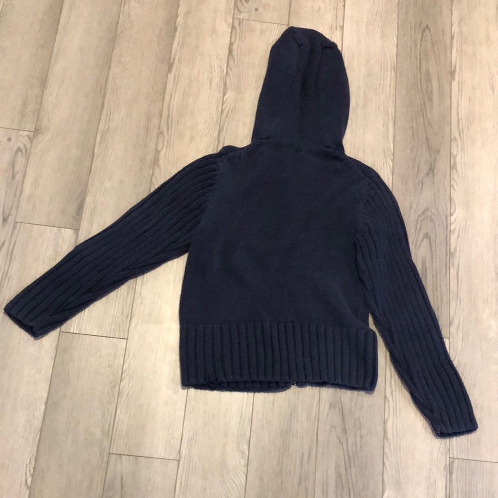 Bass Blue Zip Up Sweater with Hood girl size s small - Picture 4 of 4